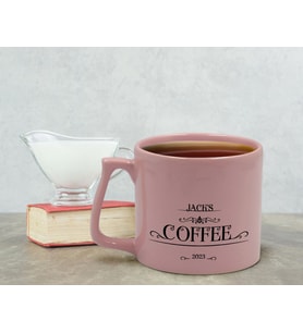 BK Gift Kişiye Özel İsimli Tarihli Pastel Pembe Middle Kupa Bardak, Arkadaşa Hediye, Ev Hediyesi, Doğum Günü Hediyesi, Ofis Hediyesi-4