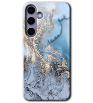 Galaxy S24 Plus Kılıf HD Desen Baskılı Kılıf - Eski Mermer
