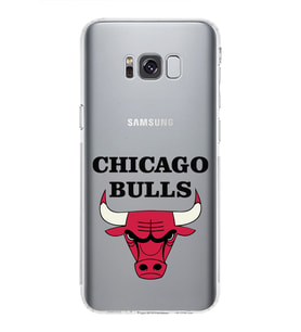 Samsung Galaxy S8 Plus Uyumlu Kamera Korumalı Kapak Chicago Bulls Tasarımlı  Şeffaf  Kılıf