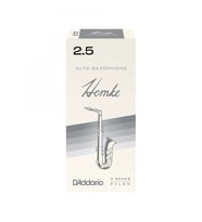 D'Addario RHKP5ASX250 Hemke Alto Saksafon Kamışı No: 2.5 (Profesyonel) - 5'li Paket  Kısa Vamp Tasarımı, Sıcak Ton ve Klasik Karakter