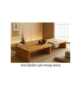 120cm x 40 cm Ahşap Bank ve Ahşap Stant