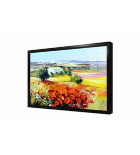 Tablosan Doğa Manzarası Çerçeveli Cam Tablo