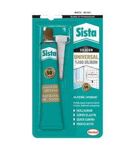 Mey İthalat® Sista Üniversal Silikon Tüp 50 Gr Beyaz