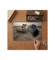 Tank Namlusu Tasarımı 240 parça Ahşap Puzzle Ahşap Kutuda MP01353