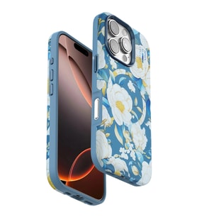 Onegif Apple İphone 16 Pro Flower Series Magsafe Kapak - Mavi