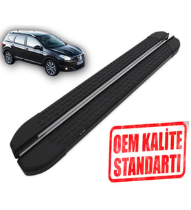 QASHQAİ +2 2010 2011 2012 2013 2014 ARACA ÖZEL NEVADA SİYAH YAN BASAMAK