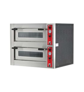 Empero EMP.4+4G Gazlı Pizza Fırını İki Katlı 30 cm 4+4 Pizza Kapasiteli - Doğalgazlı