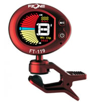 Fzone FT119 Kromatik Kırmızı Tuner  Canlı Kırmızı Tasarım Hızlı Algılama ve Her Enstrümana Uygun Kromatik Mod
