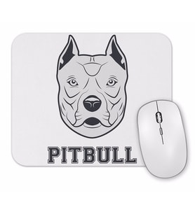 Pug Köpek Pit Bull Face Pitbull Aşıklar Mouse Pad.jpg
