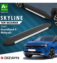 S-Dizayn Opel Grandland X Makyajlı Hybrid Skyline Aluminyum Yan Basamak 183 Cm 2021-2024 A+ Kalite
