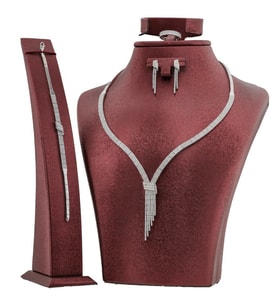3 Sıra Gümüş Bayan Set