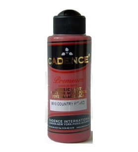 Cadence Premium Akrilik Boya 120 ml. 9510 Country Kırmızı 