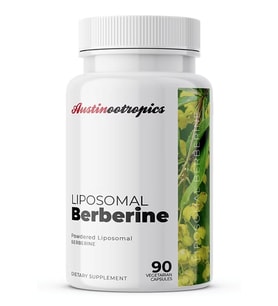 Austinootropics Liposomal Berberine 250mg 90 Veg Capsules.