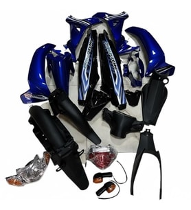 Yamaha Crypton C8 Kaporta Seti Mavi 20 Parça Far Stop Dahil (2010-2014)