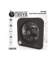 Troya By Hook Tr-516 Masaüstü Vantilatör 3 Kanatlı 3 Kademeli Vantilatör (ATLANTİK-SOHO ANTRASİT)
