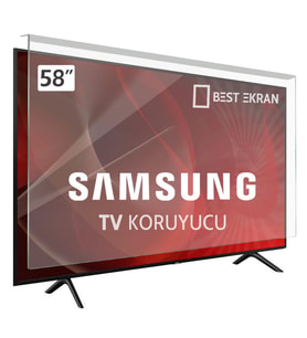 SAMSUNG 58H5270 TV EKRAN KORUYUCU - Samsung 58" inç Tv Ekran Koruyucu Şeffaf Paneli