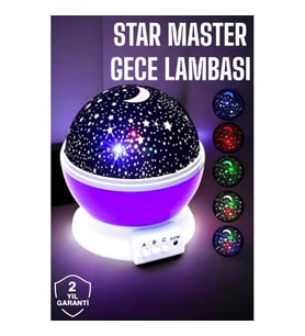 Mey İthalat® Çocuklara Özel Yıldızlı Gece Lambası