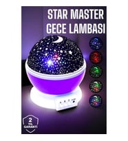 Mey İthalat® Çocuklara Özel Yıldızlı Gece Lambası