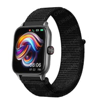 Huawei Watch GT 3 42mm Uyumlu Kordon Hasır Örgü Cırt Cırtlı Terletmeyen Zore KRD-03 Kumaş Kayış