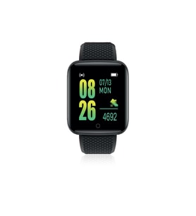 Polosmart PBS153 Titreşimli Adım Sayar Müzik Kontrol Spor Mod Bluetooth Akıllı Saat Siyah