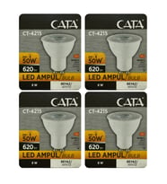 (4 Adet) Cata 8W (50W) 6500K (Beyaz Işık) GU10 Duylu Led Spot Ampul