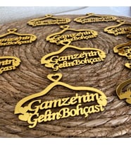 MODAYNA Gelin  Bohça İğnelik Aksesuarı Gold 10 Adet