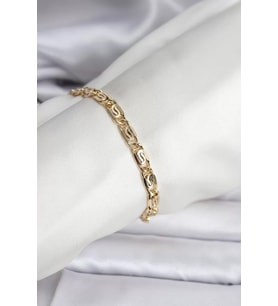 14K Gold Renk Kaplama Zincir Model CM Kadın Bileklik - TJ-BB8129