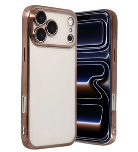 iPhone 17 Pro Max Razer Lensli Silikon - Çöl Titanyum