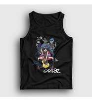 Presmono Unisex Siyah Band Gorillaz Atlet 54118tt