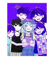 Omori Karakter Iı Tablo Ahşap Poster Dekoratif