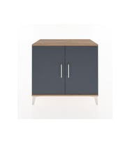Hyperion Şifonyer 3 Raflı 2 Kapaklı 88x44x80 Çam-Antrasit