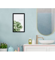 BK Home Banyo Dekoratif Ahşap Siyah Çerçeveli Tablo-10