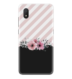 Tcl L7 Uyumlu Kılıf Excode Resimli Desenli Baskılı Silikon Kılıf Excode Strip Pink Flowers 1396