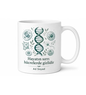 Kişiye Özel Biyoloji Tutkunu Kupa Bardak İsimli Bilim Hediye