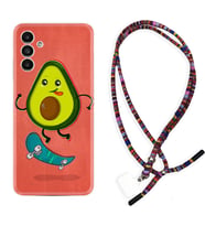 Samsung A23 A31 A32 A50 A51 A52 A53 A70 Kılıf Boyun Asklı Rasta Silikon Avokado Skate 1741