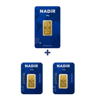 Nadir Gold 24 Ayar 15 Gram Külçe Altın (1 Adet 10 Gram Külçe Altın + 2 Adet 2,5 Gram Külçe Altın )