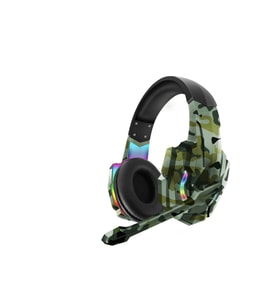 Karler Bass G9600 RGB Işıklı Oyuncu Kulaklığı Kamuflaj (Turuncu)