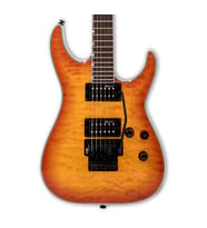 ESP LTD LXMH230QMFRASB MH-230 QM FR Amber Sunburst  Kaplan Desenli Kapak Hızlı Solo