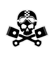 Gogo 75x70mm Kuru Kafa Yarışçı Sticker