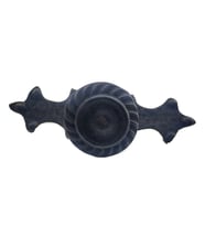 Antika Tarz Dekoratif Pirinç Çizgili Düğme - 35x100 Mm, Büyük, Oksit