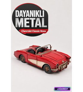 Dekoratif Metal Araba Nostaljik Model Araba Hediyelik Klasik 1110A-4440