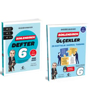 ARI YAYINCILIK 6. Sınıf Dinlendiren Defter ve Ölçekler 36 Haftalık Sarmal Tarama