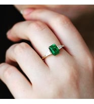 DAVOS GREEN TOPAZ DOĞALTAŞ PIRLANTA EVLİLİK TEKLİF YÜZÜĞÜ AK-1149
