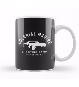 Colonial Marine Shooting Camp Aliens Kupa Bardak Porselen