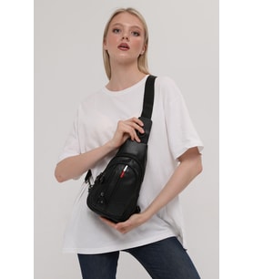 Gazelle Unisex Omuz Çantası Body Bag Freebag 193 (Siyah)