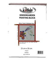 Ponart Kosida Kindergarden Block 25x35 130 gr. 15 Beyaz + 5 Renkli  Sayfa 