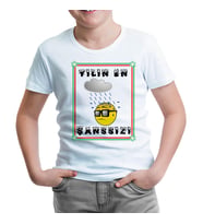 Yılın En Şanssızı Beyaz Çocuk Tshirt