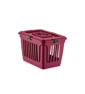 Pribor Kedi Ve Köpek Lüks Taşıma Çantası Üstten Girişli 44 x 29 x 30 Cm Bordo