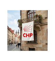 CHP Bayrağı Premium Raşel Kumaş 150x225 Cm