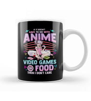 Cute Anime Gamer Girl Funny Kawaii Japanese Manga Kupa Bardak Porselen